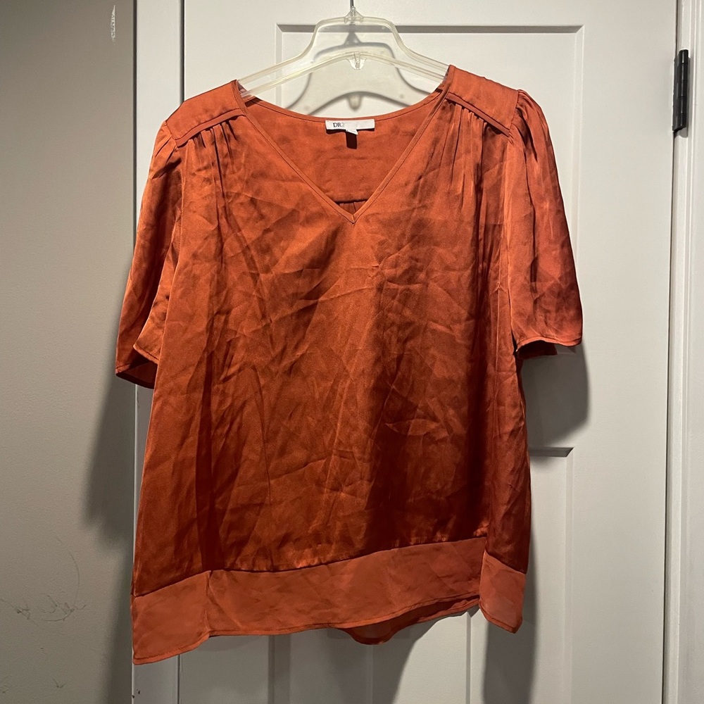 DR2 Women's Blouse in Rich Orange